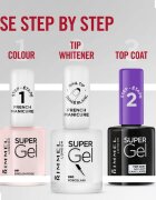 Rimmel Super Gel Step 1 lak na francouzskou manikúru odstín 090 Porcelain 12 ml