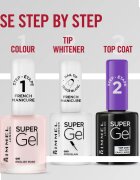 Rimmel Super Gel Step 1 lak na francouzskou manikúru odstín 091 English Rose 12 ml