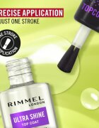 Rimmel Ultra Shine vrchní lak na nehty pro dokonalou ochranu a intenzivní lesk 12 ml