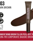 Rimmel Wonder'Bond gel na obočí odstín 003 Dark Brown 7.7 ml