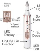 RIO Precision Pro Electric Nail File elektrický pilník na nehty 1 ks