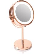 RIO Rose gold mirror podsvícené kosmetické zrcátko 1 ks