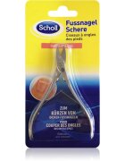 Scholl Toenail Scissors rovné nůžky na nehty 1 ks