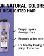 Schwarzkopf Gliss Blonde Hair Perfector vlasový šampon neutralizující žluté tóny 250 ml