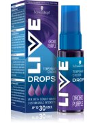 Schwarzkopf LIVE Drops smývatelný barevný stín odstín Fialová orchidej 30 ml