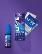 Schwarzkopf LIVE Drops smývatelný barevný stín odstín Fialová orchidej 30 ml
