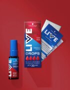 Schwarzkopf LIVE Drops smývatelný barevný stín odstín Ohnivá červená 30 ml
