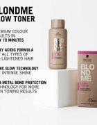 Schwarzkopf Professional Blondme Glow Toner tónovací barva na vlasy odstín Ice 10-1 60 ml