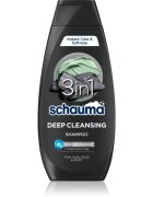 Schwarzkopf Schauma MEN šampon s aktivními složkami uhlí na tvář tělo a vlasy 400 ml