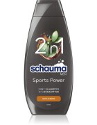 Schwarzkopf Schauma MEN sprchový gel a šampon 2 v 1 pro muže Sports Power 400 ml