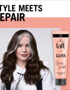 Schwarzkopf Taft x Gliss uhlazující krém na vlasy Sleeky Smooth 150 ml