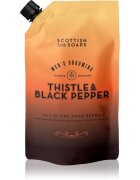 Scottish Fine Soaps Thistle & Black Pepper tekuté mýdlo – náhradní náplň 1200 ml
