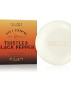 Scottish Fine Soaps Thistle & Black Pepper tuhý šampon pro muže 100 g