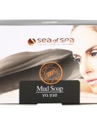 Sea of Spa Essential Dead Sea Treatment tuhé mýdlo s černým bahnem 125 g