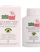 Sebamed Wash jemná mycí emulze na tělo a obličej s olivovým olejem 200 ml