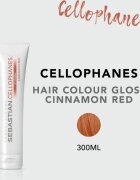 Sebastian Professional Cellophanes maska navracející lesk barveným vlasům odstín Cinnamod Red 300 ml