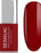 Semilac One Step 3in1 Glossy gelový lak na nehty odstín 575 Dark Red 7 ml