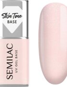 Semilac UV Gel Base Skin Tone Base podkladový lak pro gelové nehty odstín Glitter Rose 7 ml