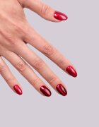 Semilac UV Hybrid Silk Effect gelový lak na nehty s použitím UV/LED lampy odstín 467 Red Candle Flash 7 ml