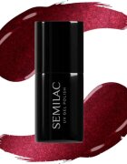 Semilac UV Hybrid Silk Effect gelový lak na nehty s použitím UV/LED lampy odstín 467 Red Candle Flash 7 ml