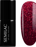 Semilac UV Hybrid Winter Wonderland gelový lak na nehty odstín 955 Holly Berry Red 7 ml