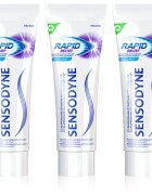 Sensodyne Rapid Cool Mint zubní pasta s fluoridem pro citlivé zuby 3x75 ml