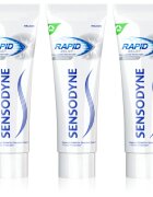 Sensodyne Rapid Whitening bělicí zubní pasta pro citlivé zuby 3x75 ml