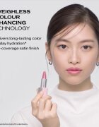 Shiseido Technosatin Pink saténová rtěnka odstín 02 Sparkling Pink 3.3 g
