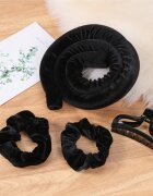 Sister Young LISA set na natáčení vlasů Black 4 ks