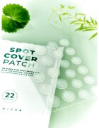 SKIN1004 Madagascar Centella Tea-Trica Spot Cover Patch náplasti na problematickou pleť proti akné 22 ks