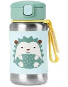 Skip Hop Spark Style Straw Bottle nerezová láhev na vodu s brčkem Hedgehog 12 m+ 1 ks