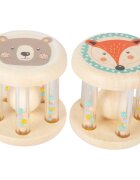 Small foot by Legler Rattle Animals Pastel chrastítko s kuličkami 2 ks