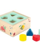 Small foot Shape-Fitting Cube Forest aktivity vkládačka ze dřeva 12 m+ 5 ks
