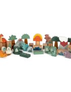 Small foot Wooden Building Blocks Dino aktivity hračka ze dřeva 12 m+ 34 ks