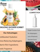 so!flow Energizing Shower Sorbet hydratační tělový sorbet do sprchy 400 ml