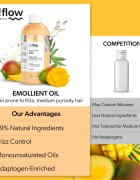 so!flow Medium Porosity Hair Emollient Oil hydratační olej proti krepatění 150 ml