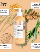 so!flow Medium Porosity Hair Protein-Emollient Conditioner hydratační a uhlazující kondicionér proti krepatění 400 ml