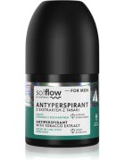 so!flow Men Antiperspirant antiperspirant roll-on pro muže Tobacco extract scent of Lime with Rosemary 50 ml