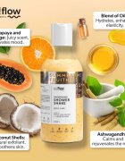 so!flow Smoothing Shower Shake sprchový gel pro všechny typy pokožky Papaya & Orange 400 ml