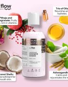 so!flow Smoothing Shower Shake sprchový gel pro všechny typy pokožky Pithaja & Pomegranate 400 ml
