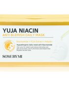 Some By Mi Yuja Niacin Anti Blemish Daily Mask rozjasňující plátýnková maska pro sjednocení barevného tónu pleti velké balení 30 ks