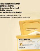Some By Mi Yuja Niacin Anti Blemish Daily Mask rozjasňující plátýnková maska pro sjednocení barevného tónu pleti velké balení 30 ks