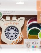 Sophie La Girafe Vulli Magic Mirror zrcátko pro děti od narození Blue Pink Yellow 3 ks