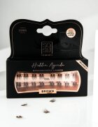 SOSU Cosmetics Hidden Agenda Undetectable Lashes trsové nalepovací řasy bez uzlíku 10mm Brown 16 ks