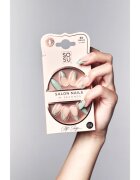 SOSU Cosmetics Salon Nails umělé nehty odstín Soft Sage 30 ks