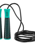 Spokey Candy Rope švihadlo Black & Green 300 cm