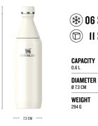 Stanley All Day Slim Bottle nerezová láhev na vodu Cream 1 ks