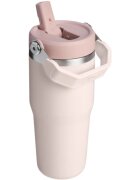 Stanley IceFlow™ Flip Straw 2.0 Tumbler nerezová termoláhev Rose Quartz 410 ml
