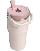 Stanley IceFlow™ Flip Straw Tumbler nerezová láhev na vodu Rose Quartz 600 ml