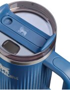 Stanley Quencher H2.O FlowState™ Fluted Tumbler nerezový tumbler s brčkem střední Glacial Blue Shine 890 ml
